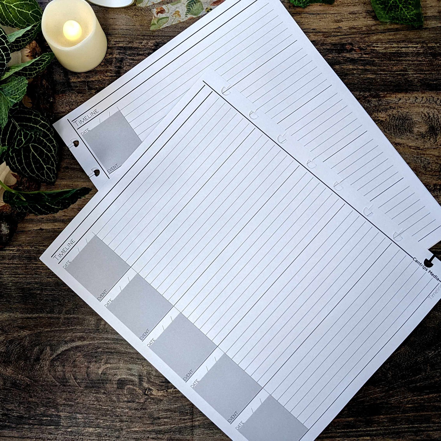 Minimal Page Refills | DM/GM Sized Notebooks