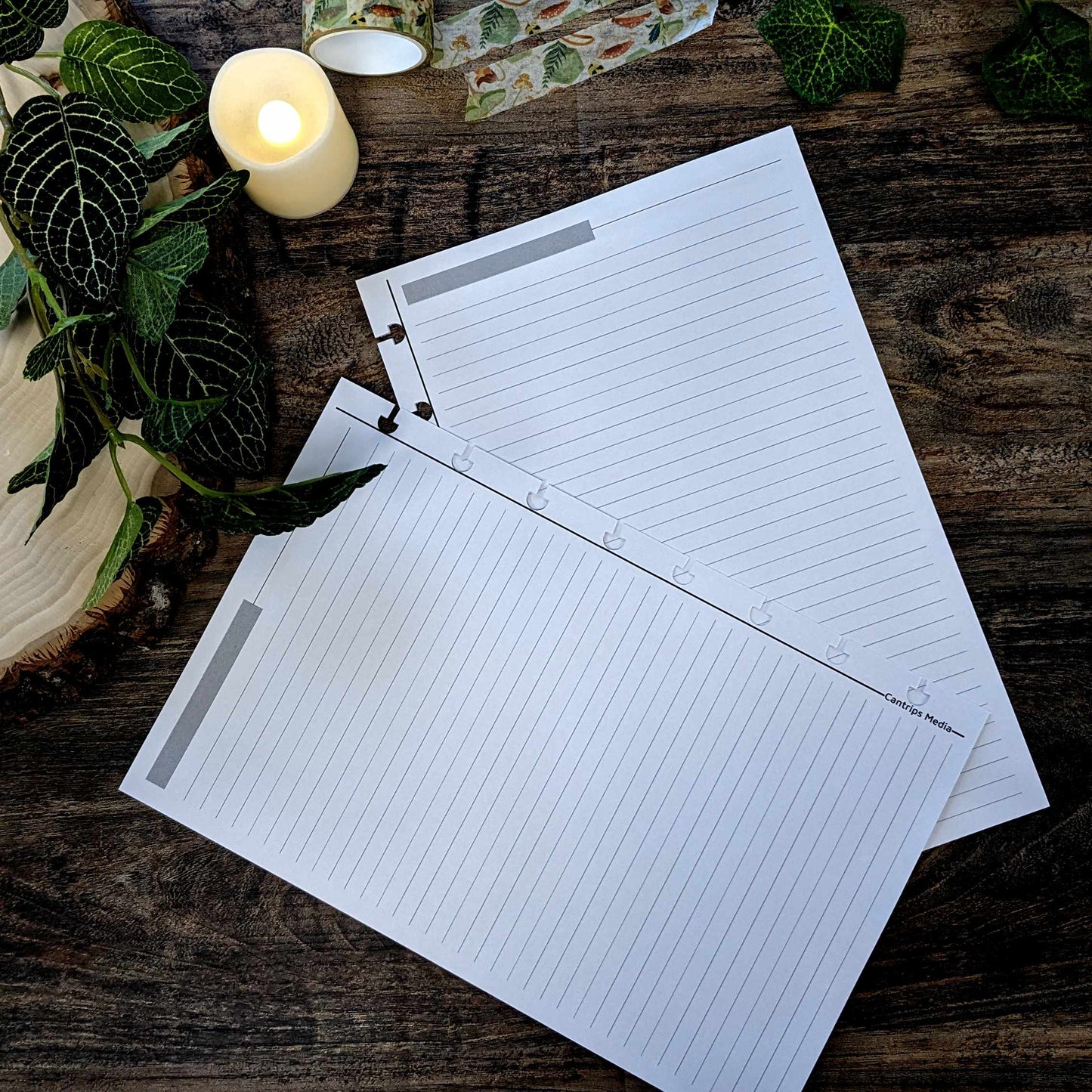 Minimal Page Refills | Player's Notebook Size
