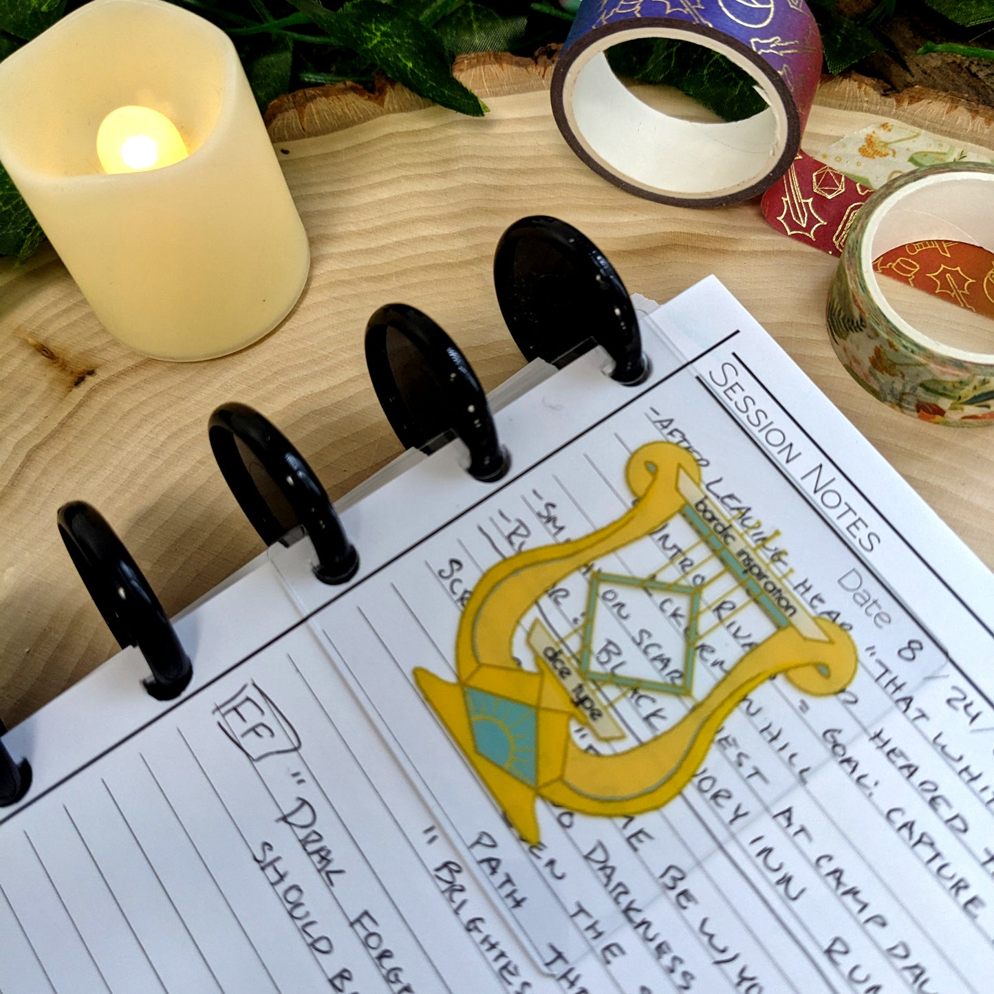 Bardic Inspiration Tokens for Discbound Notebooks and D&D