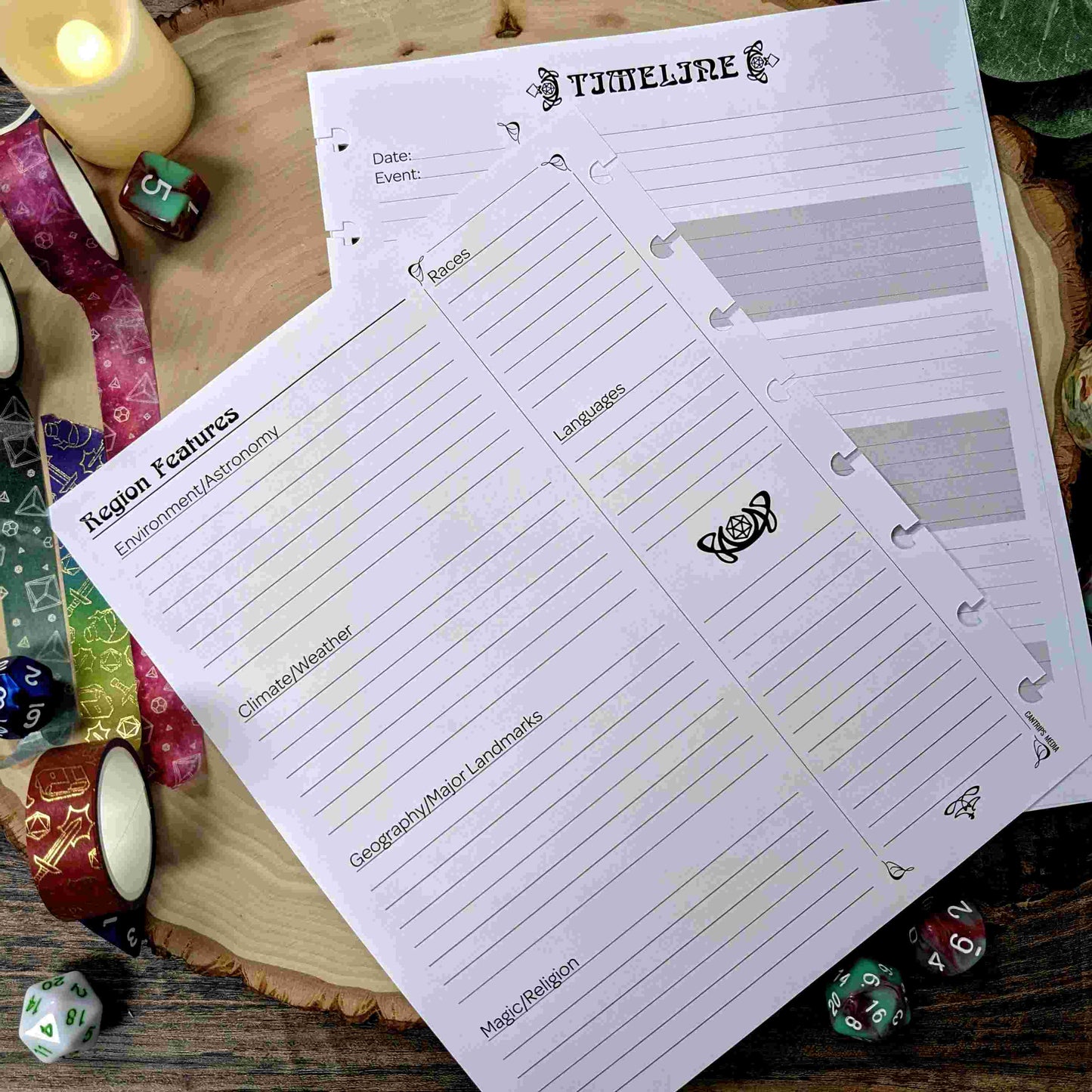 Art Nouveau GM Refill Packs | GM Size Notebooks