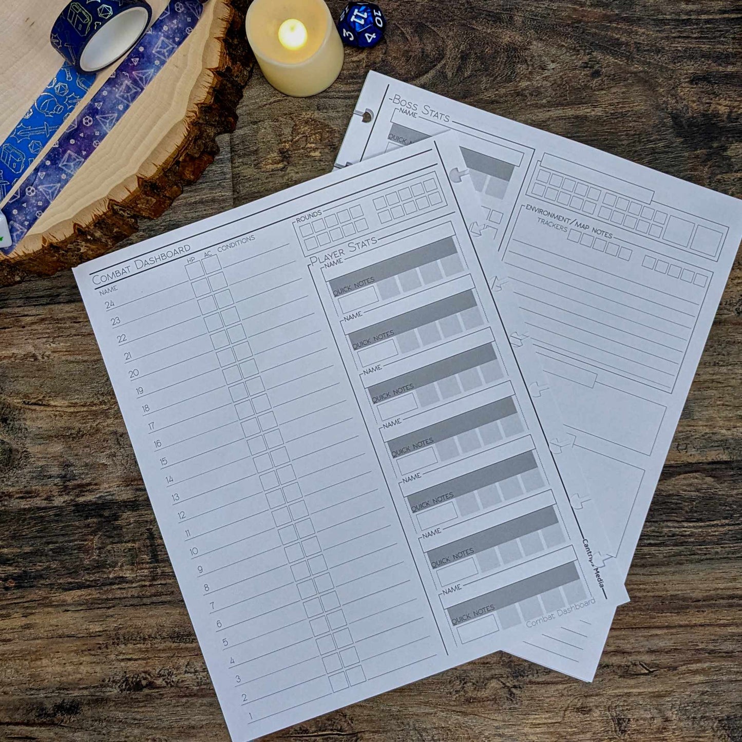 Minimal Page Refills | DM/GM Sized Notebooks