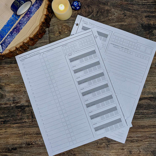 Minimal Page Refills | DM/GM Sized Notebooks