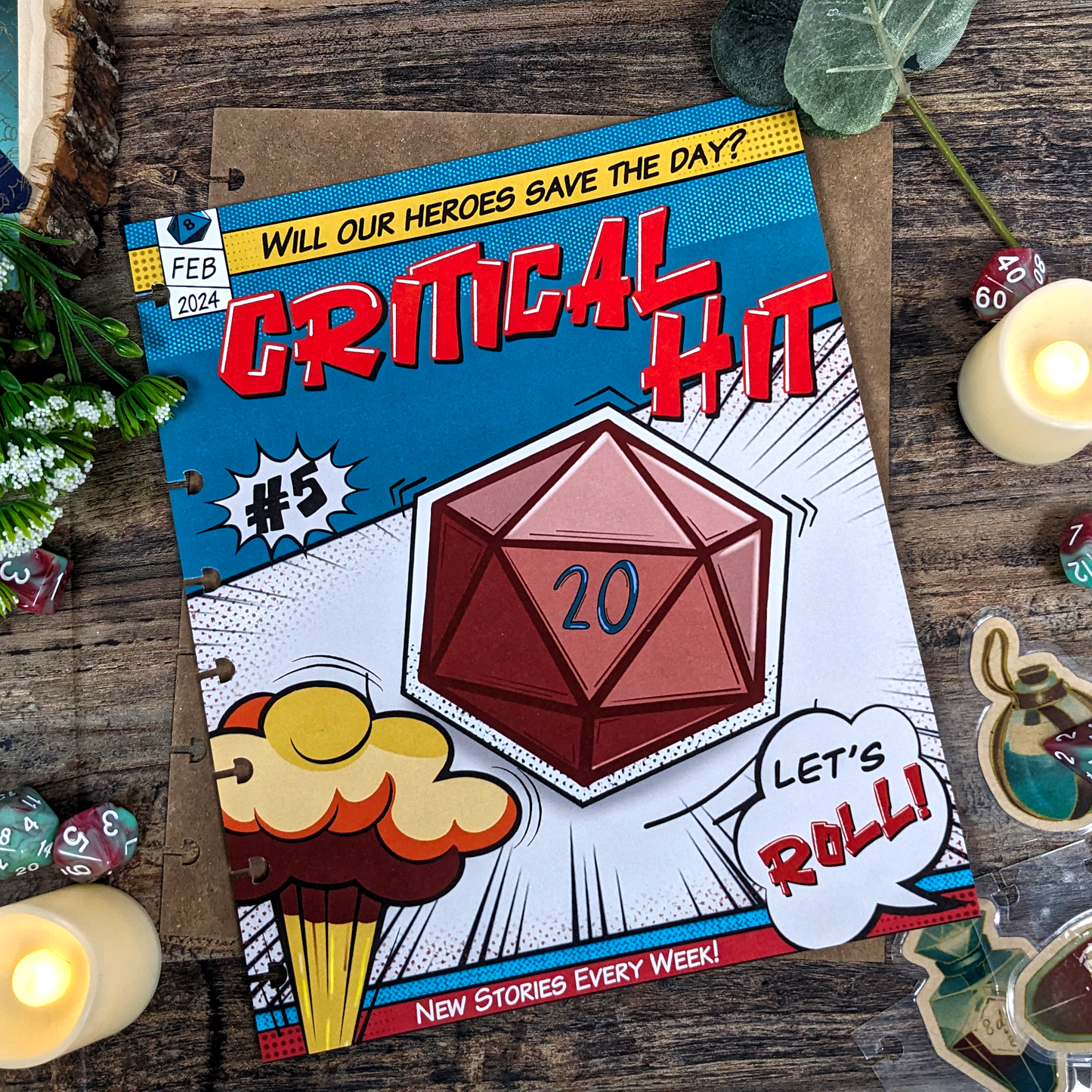 Critical Hit! - Comic book style cover | Discbound Cover