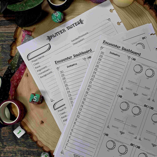 Pathfinder 2e Gamemaster Sheets | GM & DM Size Notebooks