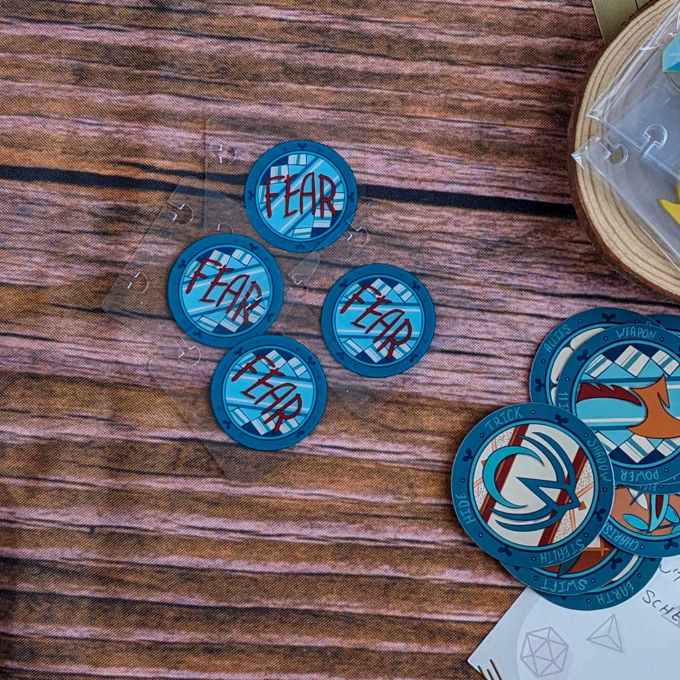Fear/Hope Tokens for Daggerheart Notebooks
