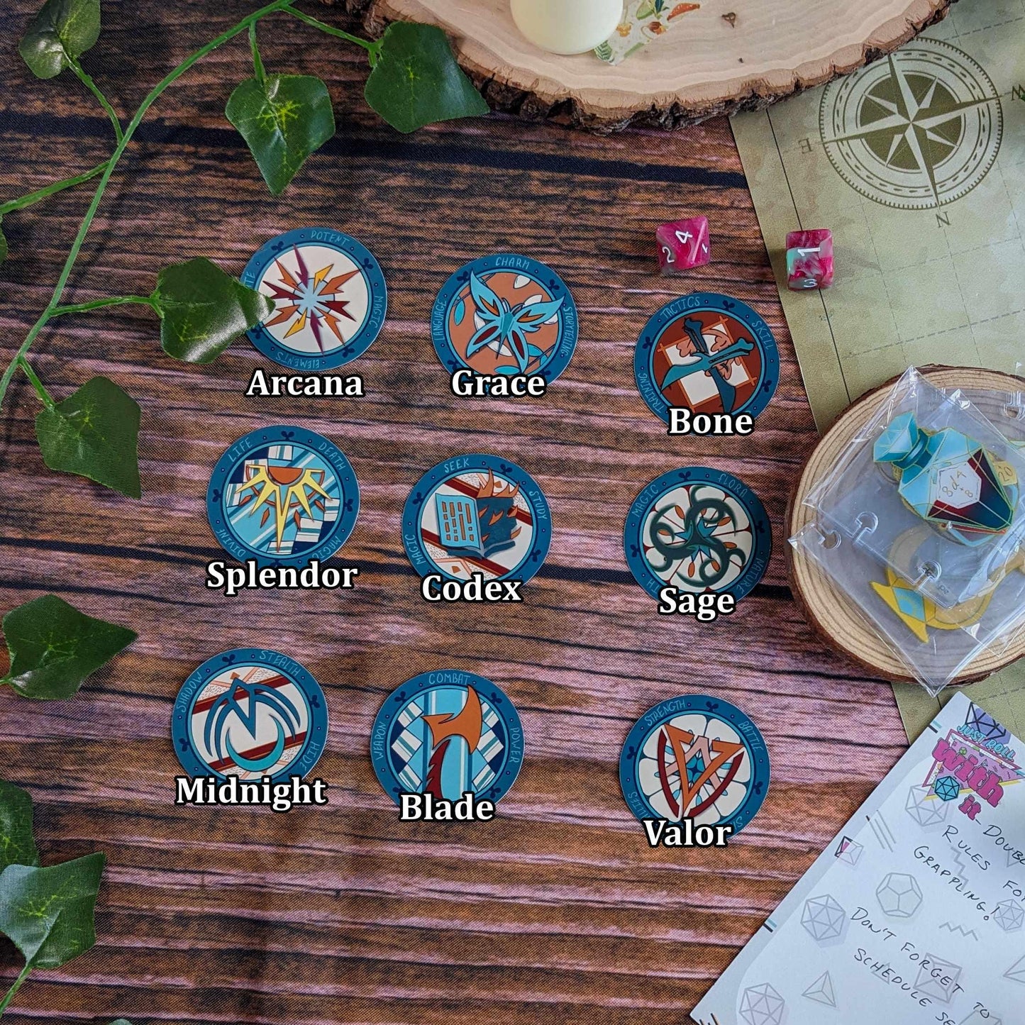 Daggerheart Domain Stickers