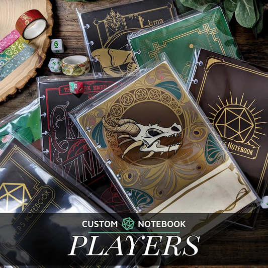 Custom Player's Notebook | LIMITED TIME ONLY