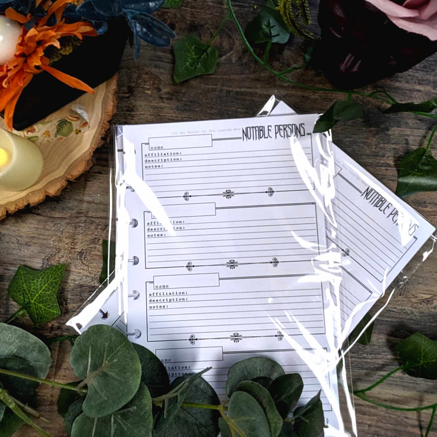 Crimson Kindred Styled Refill Packs (Gothic Style) | Player Sized Notebooks