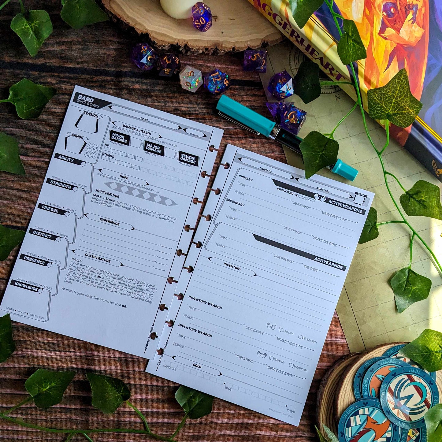 Daggerheart Character Sheets