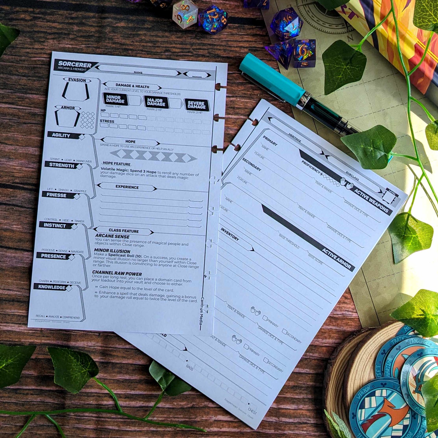 Daggerheart Character Sheets