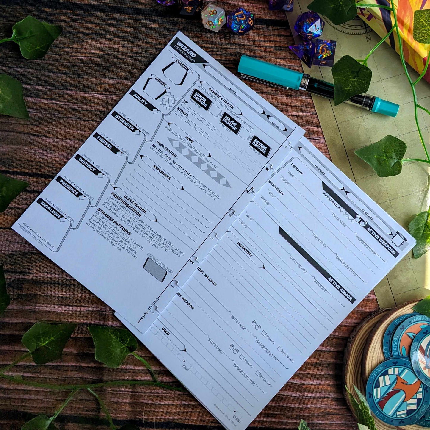 Daggerheart Character Sheets