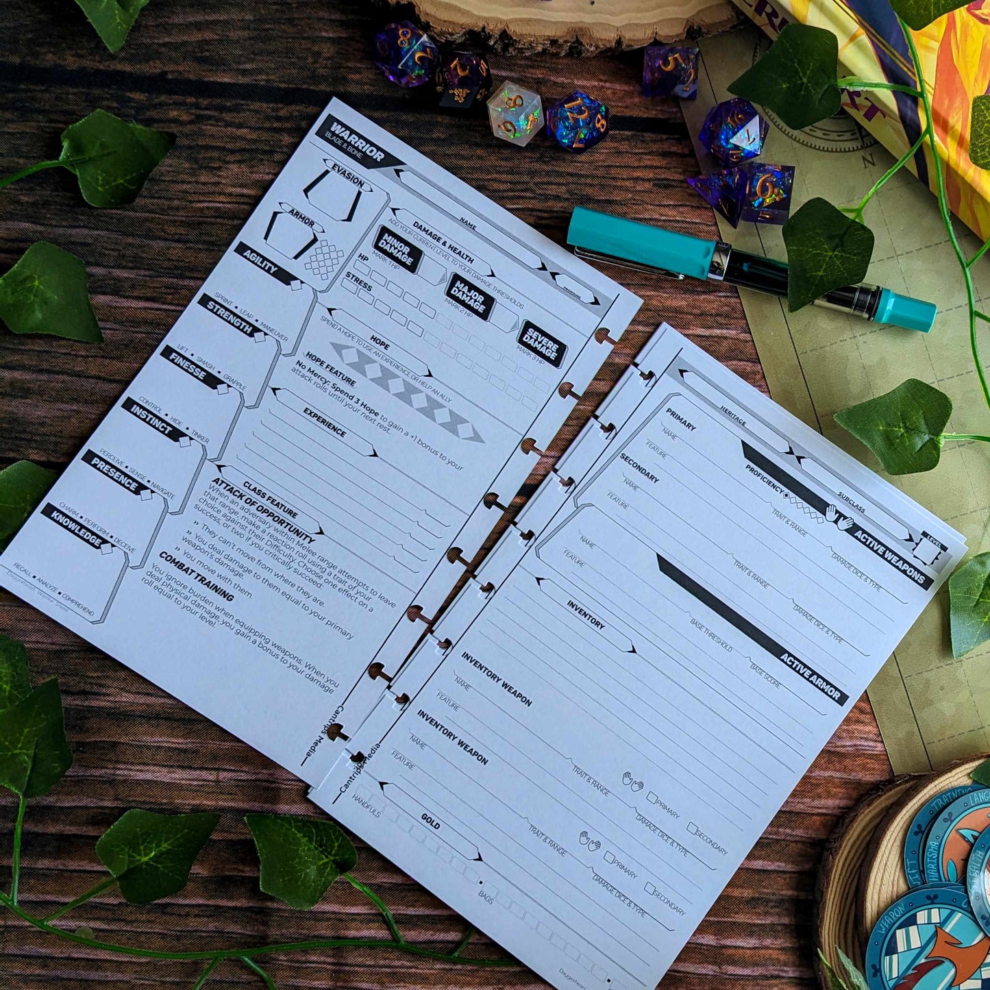 Daggerheart Character Sheets