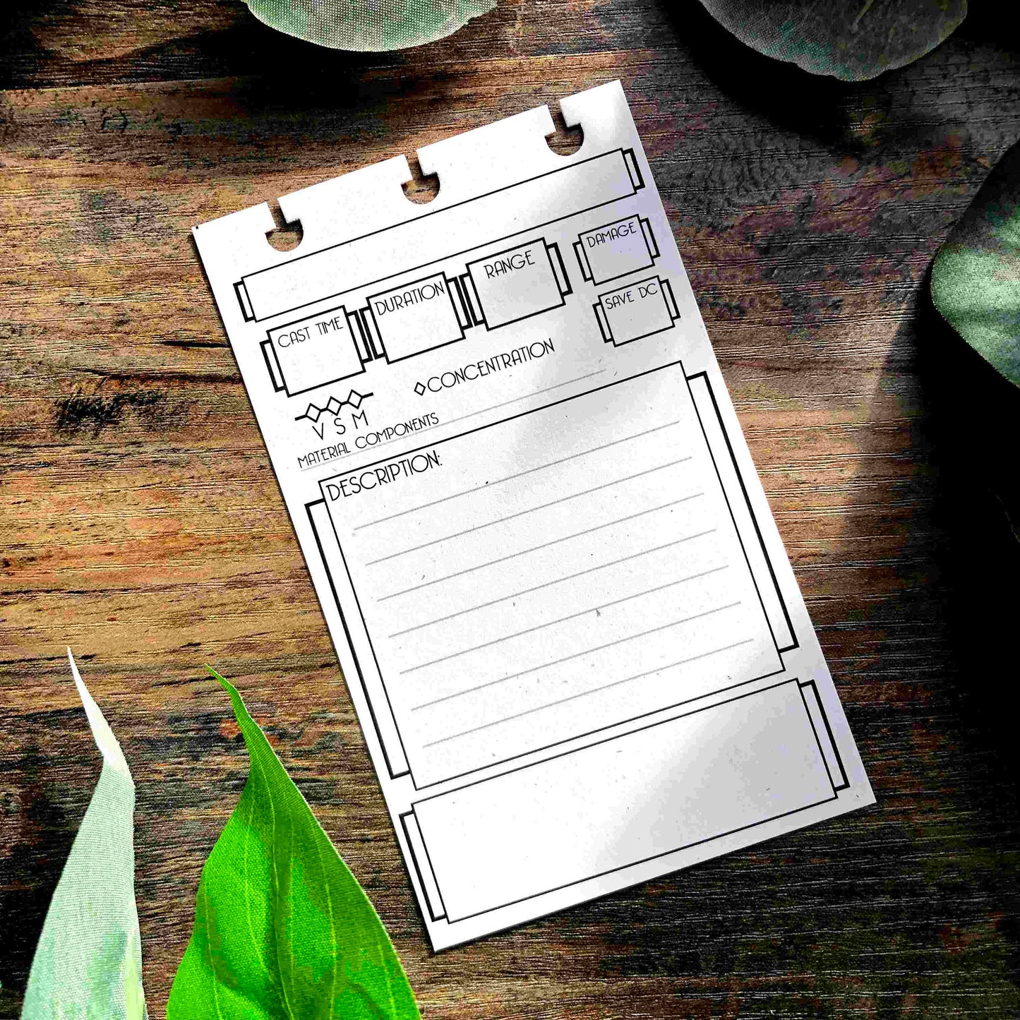 Spell Cards for Tome of Spells - Mini Notebook for D&D 5e