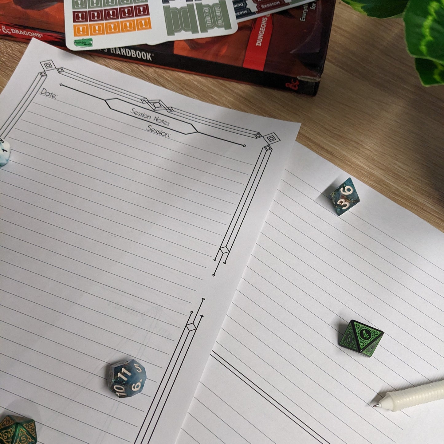 Printable Session Notes Pages