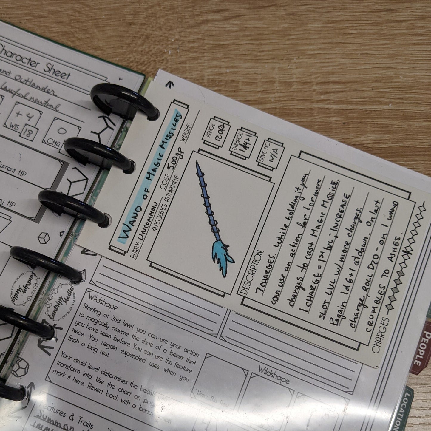 Little Ledger of Letters - Mini Discbound Notebook For TTRPGs
