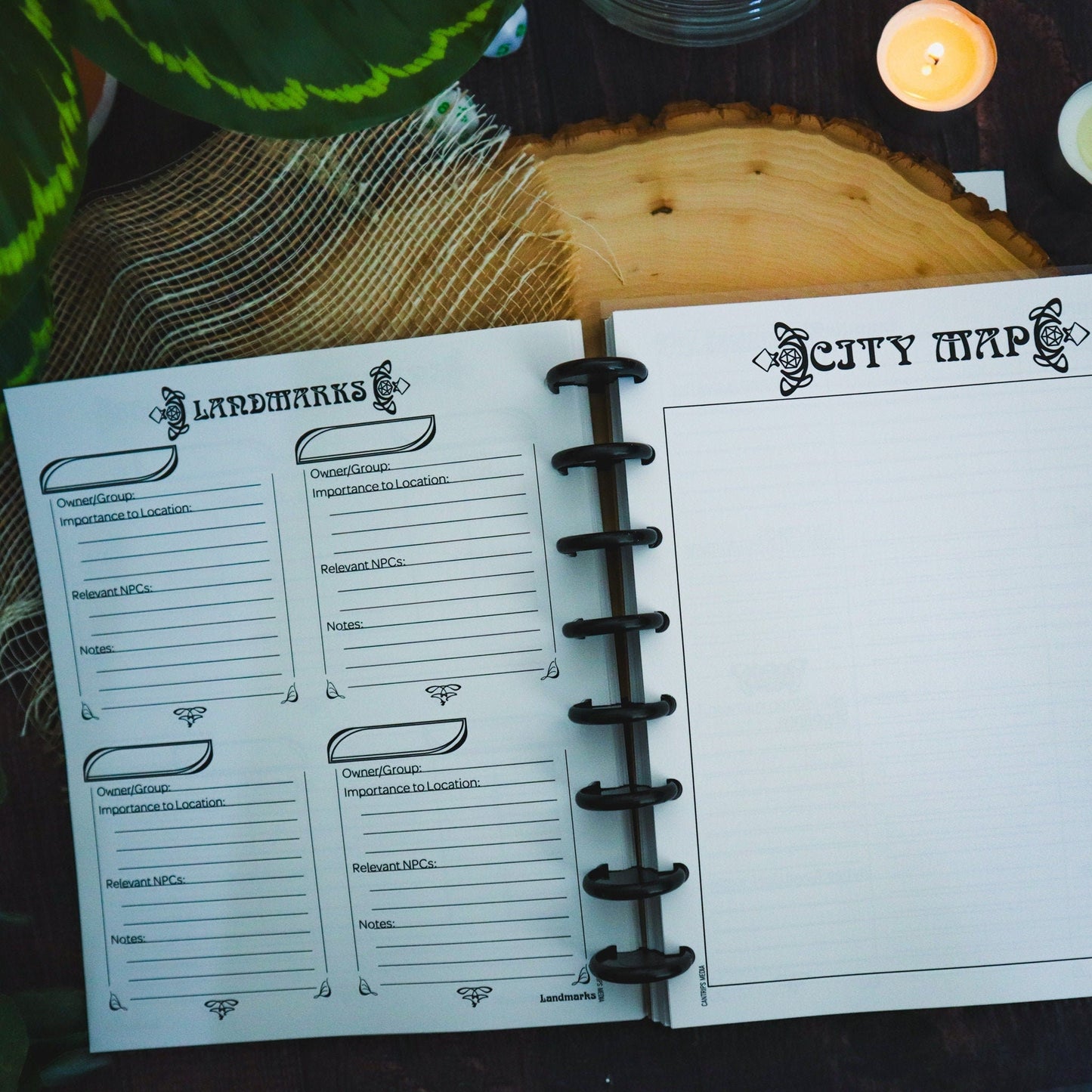 Guiding Light for the GM | Pathfinder 2e Discbound Notebook for Gamemasters