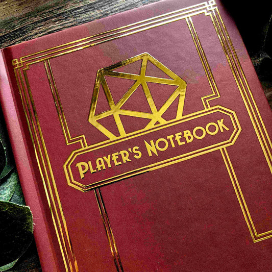 Hardcover Art Deco Player's Notebook