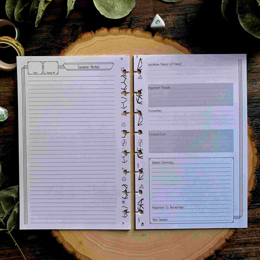 Session Notes Page Pack (Art Deco)