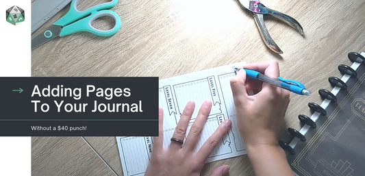 How to Add Pages To Your Journal (Without Purchasing a $40 punch)