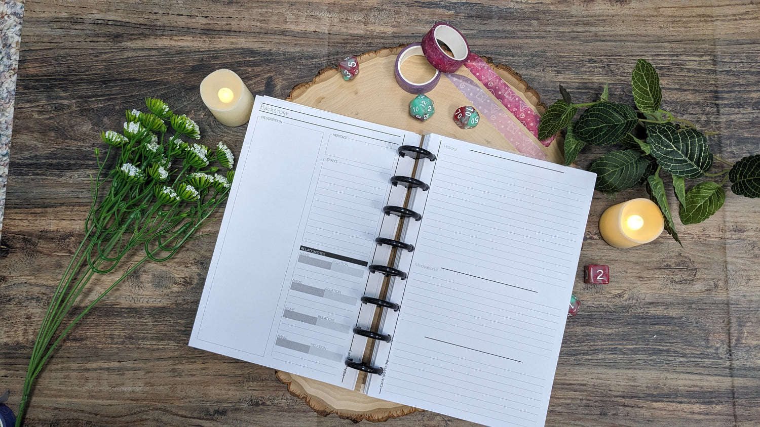 All Player Notebook Sized Pages