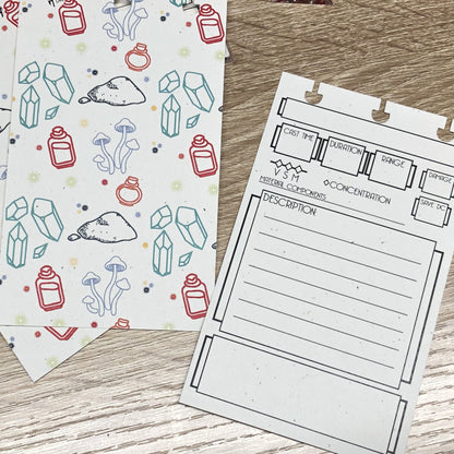 CLEARANCE - Mini Notebook Cards - Speckled Cardstock Version -  D&D 5e