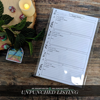 UNPUNCHED Page Pack Refills | All Notebook Styles