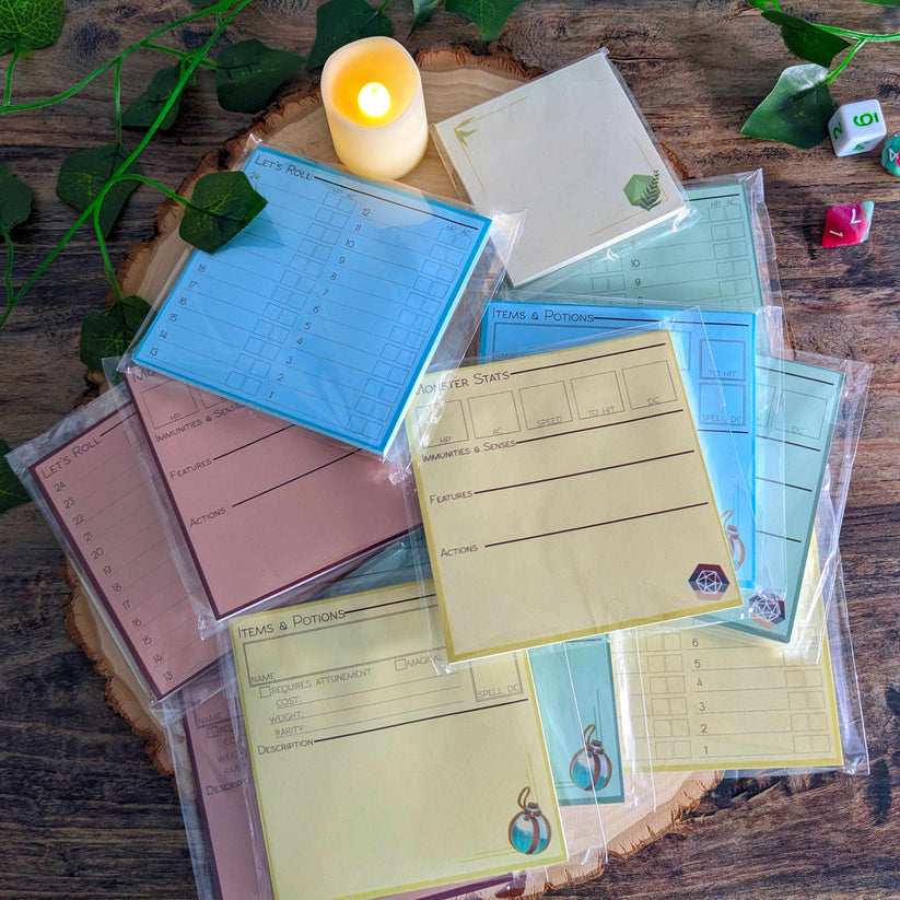 Initiative Tracker, Monster, or Item Sticky Note | D&D 5e and TTRPG ...
