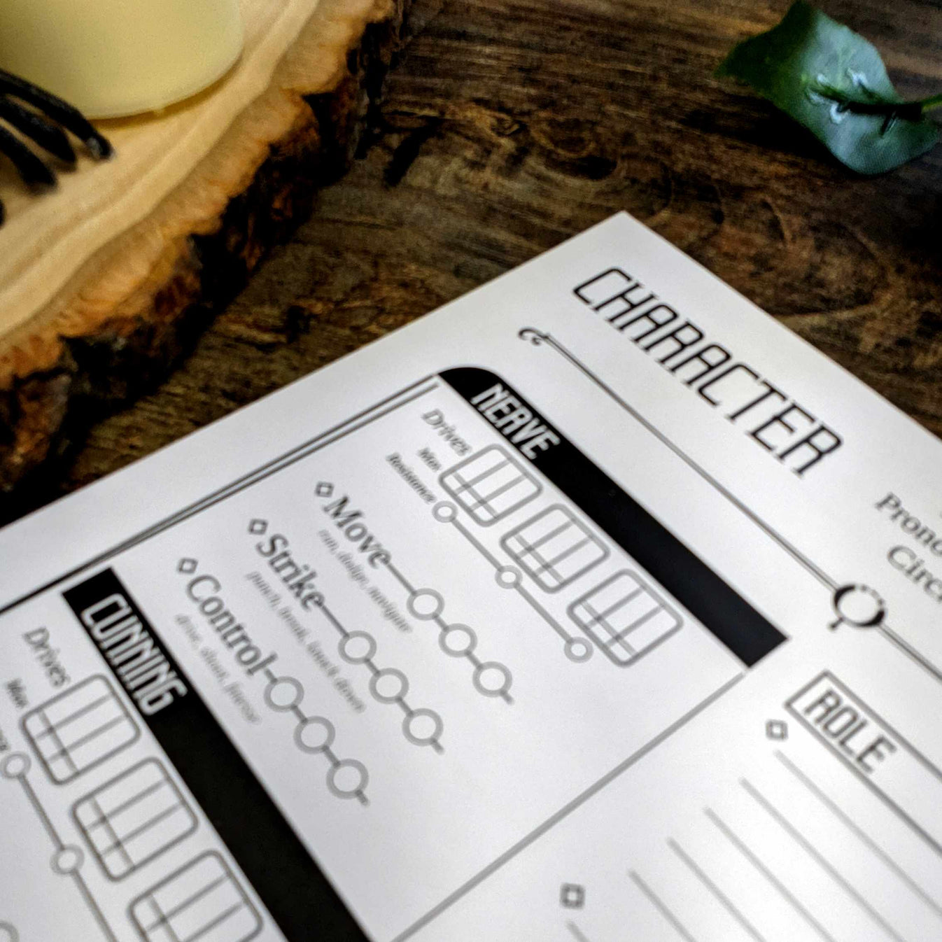 Candela Obscura Character Sheets Player Sized Notebooks Cantrips Media