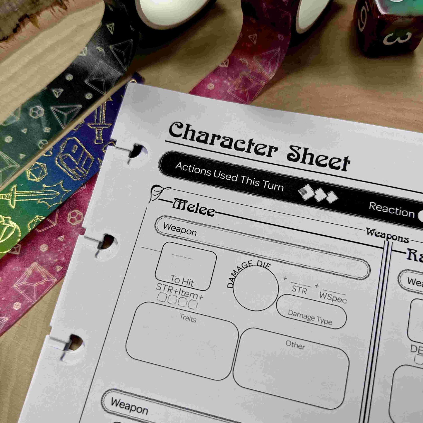 Pathfinder Character Sheets | Player Sized Notebooks