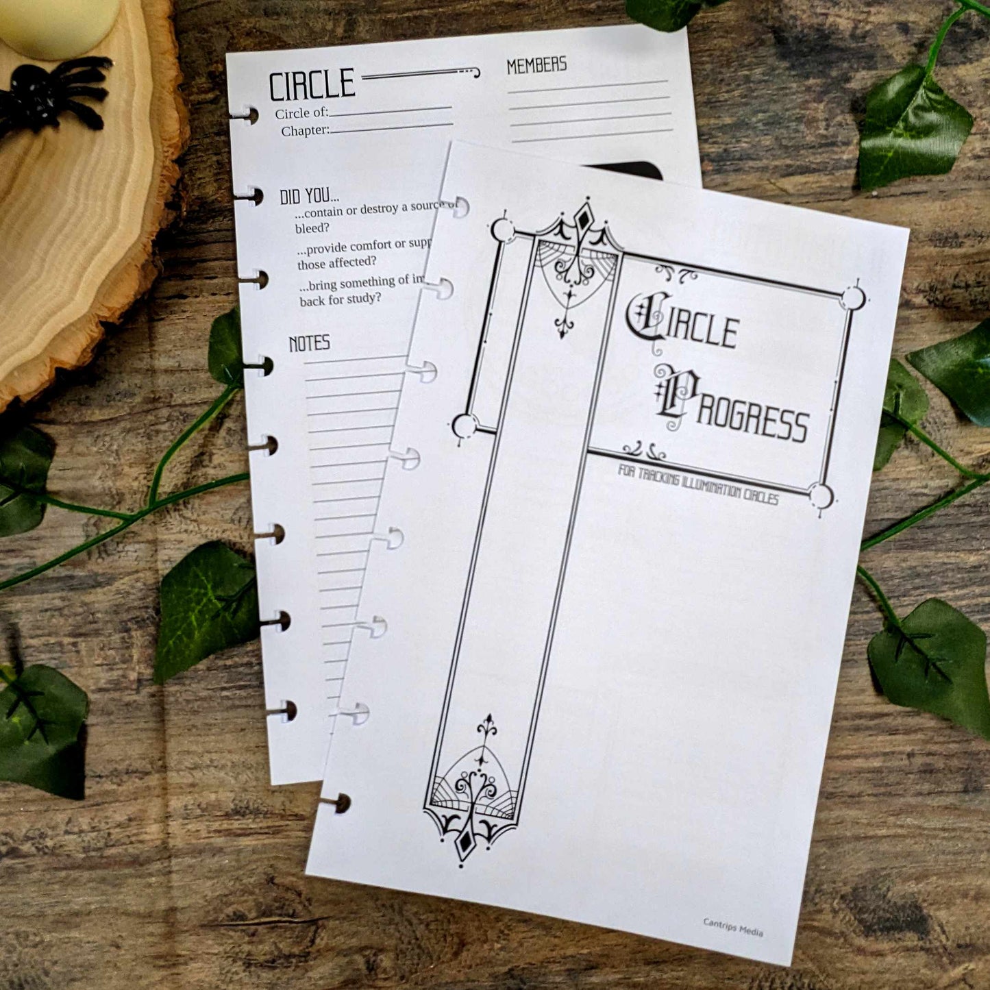 Candela Obscura Character Sheets | Player Sized Notebooks