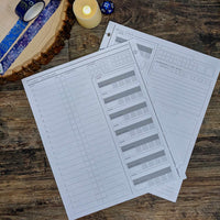 Minimal Combat & Monster Page Pack Refills for Gamemaster Notebooks