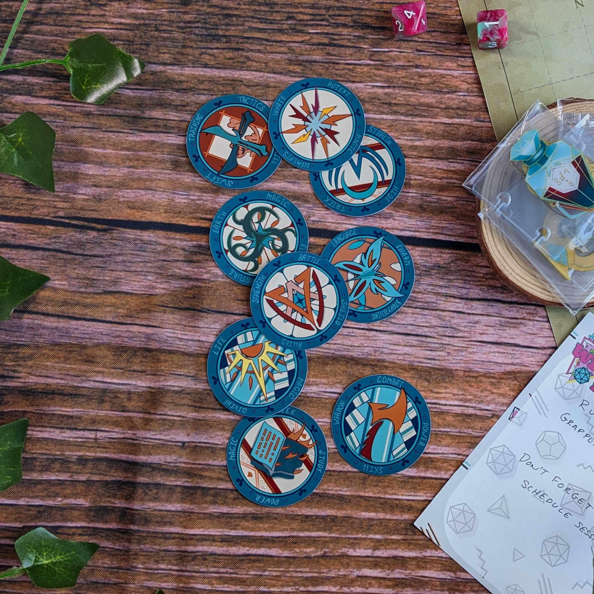 Daggerheart Domain Stickers – Cantrips Media