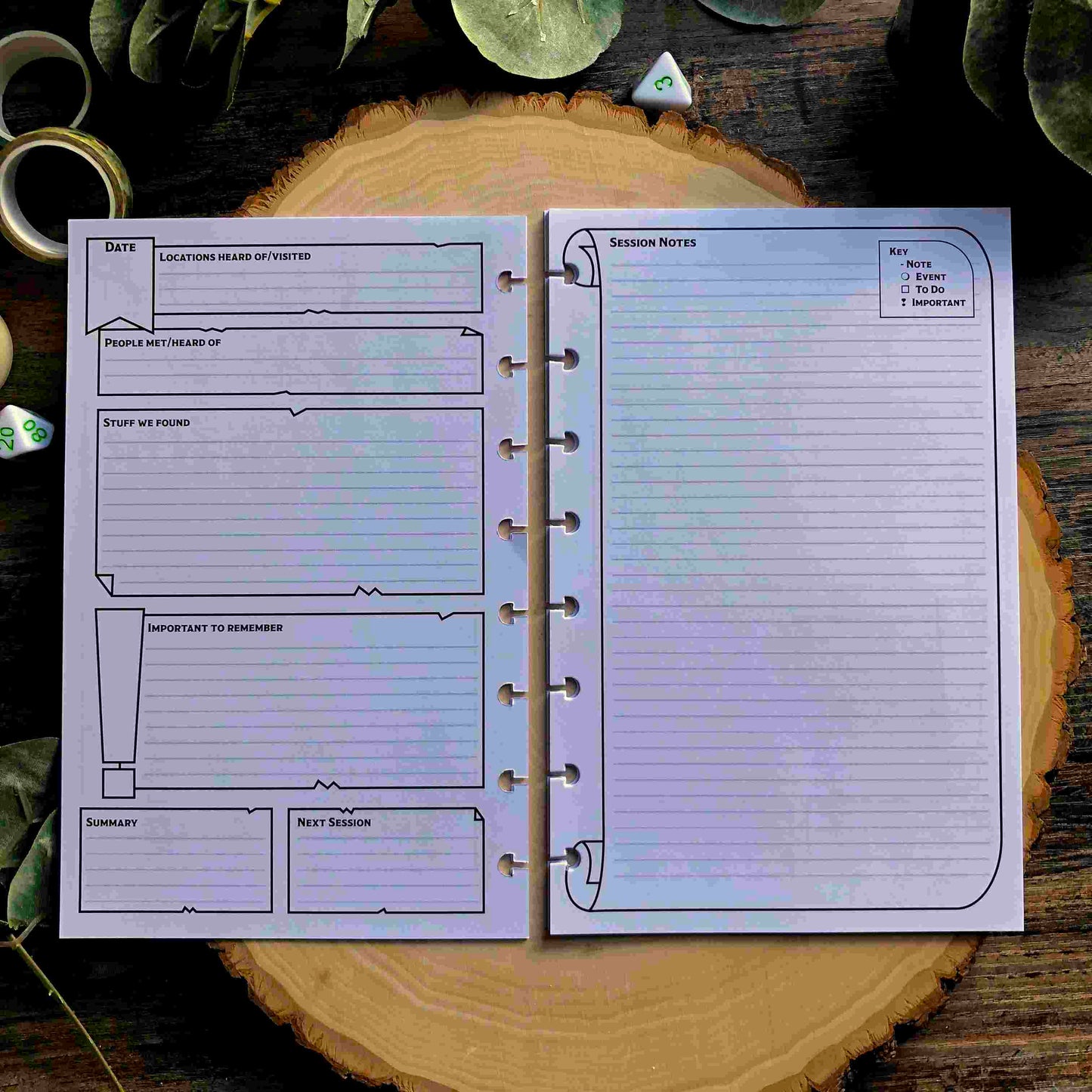 UNPUNCHED Page Pack Refills | All Notebook Styles