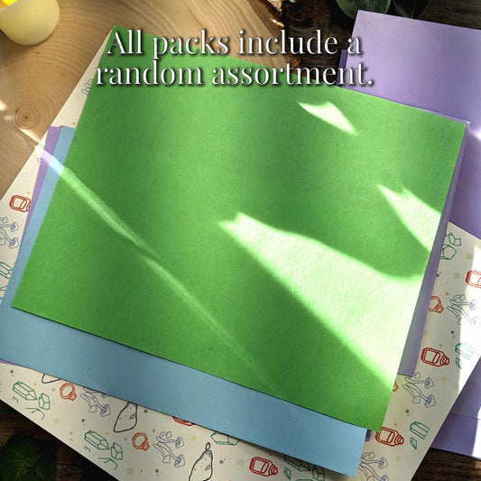 Scrap Packs |  Cardstock, Paper and Plastic Materials