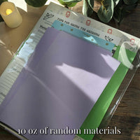 Scrap Packs |  Cardstock, Paper and Plastic Materials