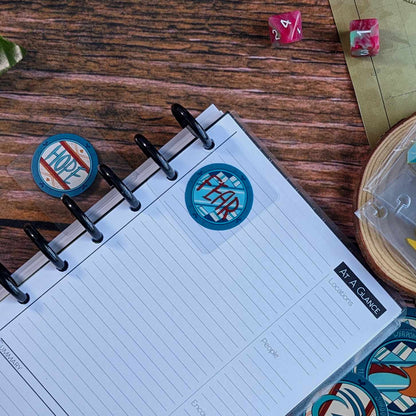 Fear/Hope Tokens for Daggerheart Notebooks