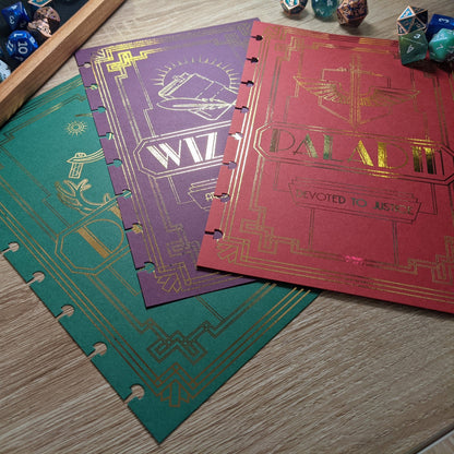 CLEARANCE SALE - Class-Based Gold Foil Covers - For Player&#39;s Notebook