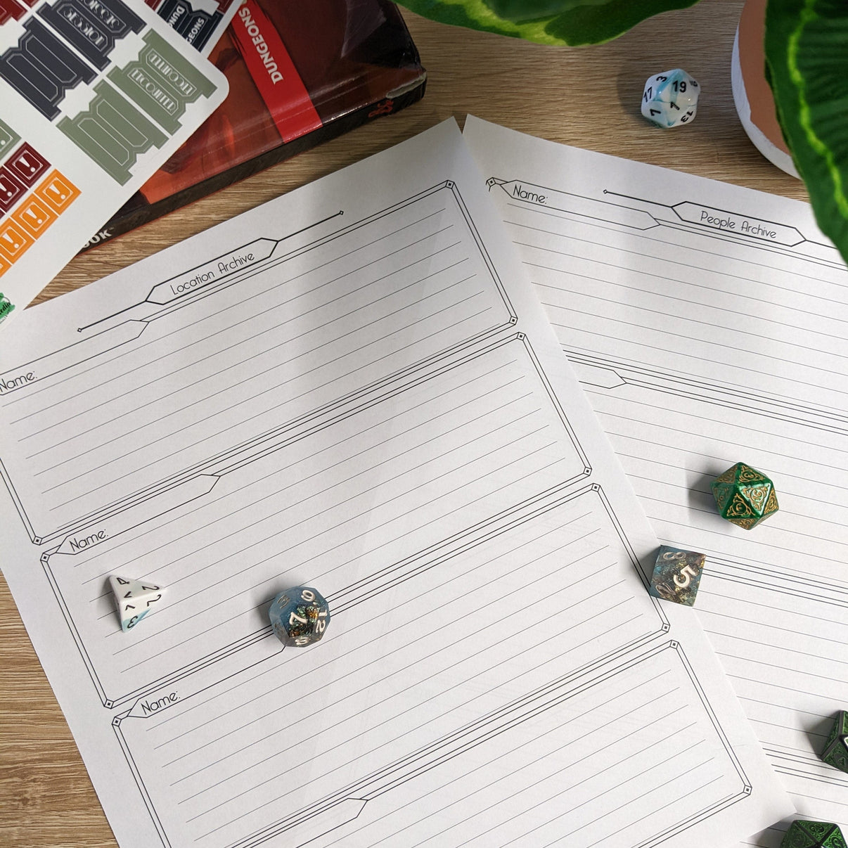 Printable Location and People Archives