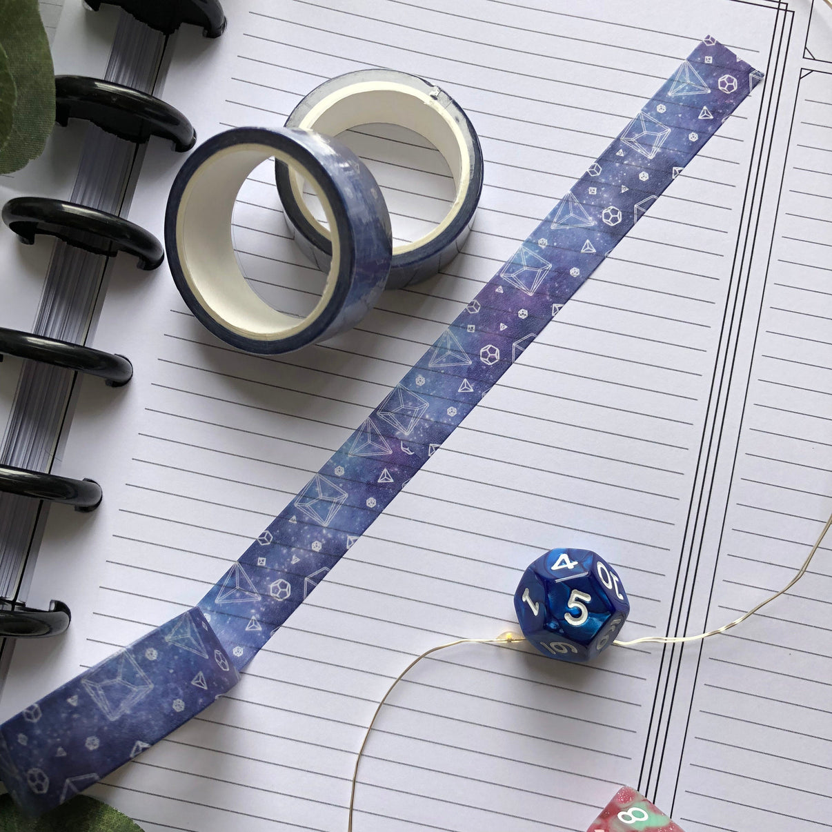 Little Dicey Washi Tape - D&D Dice Washi Tape