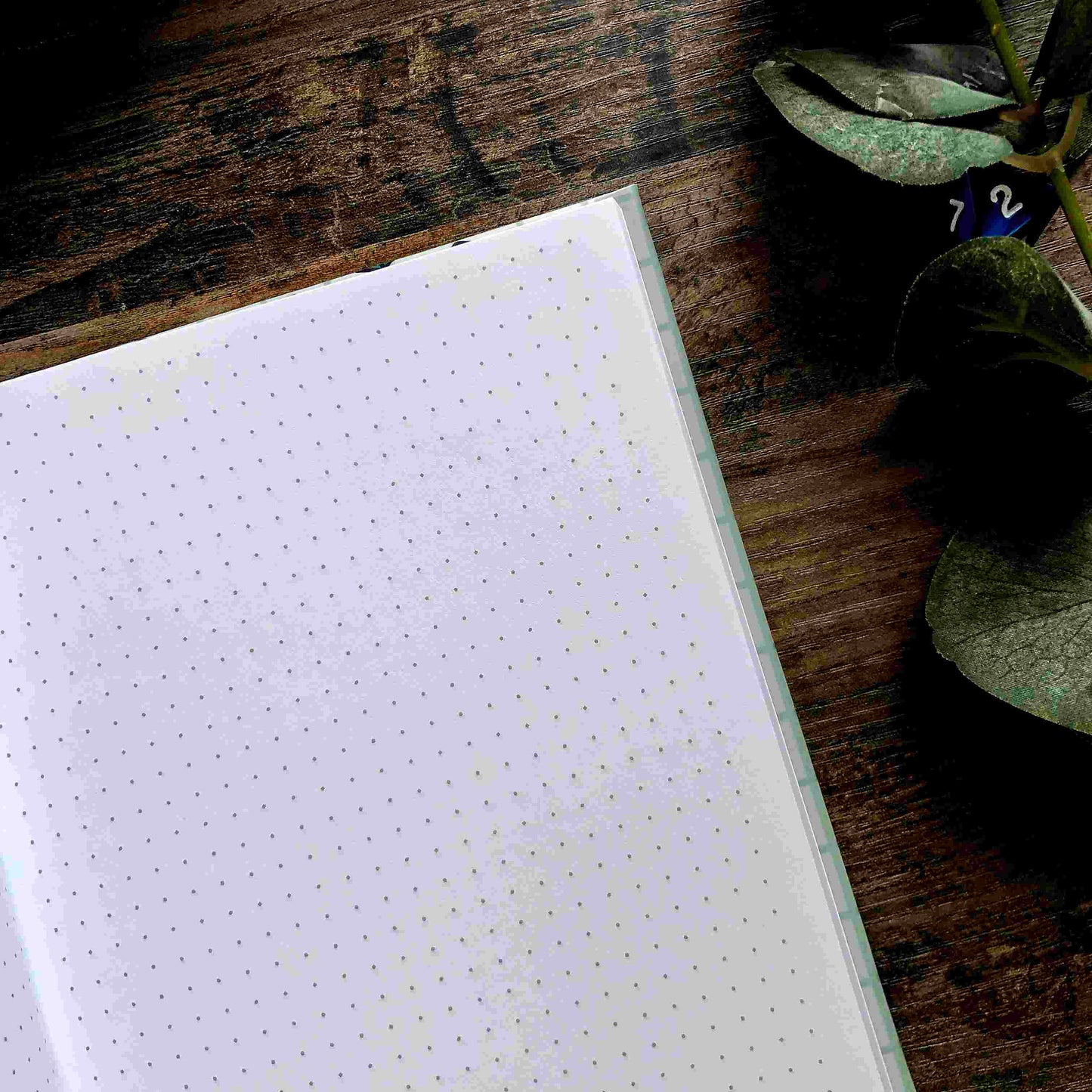 Teal D20 - Hardcover Blank Dot Grid Notebook