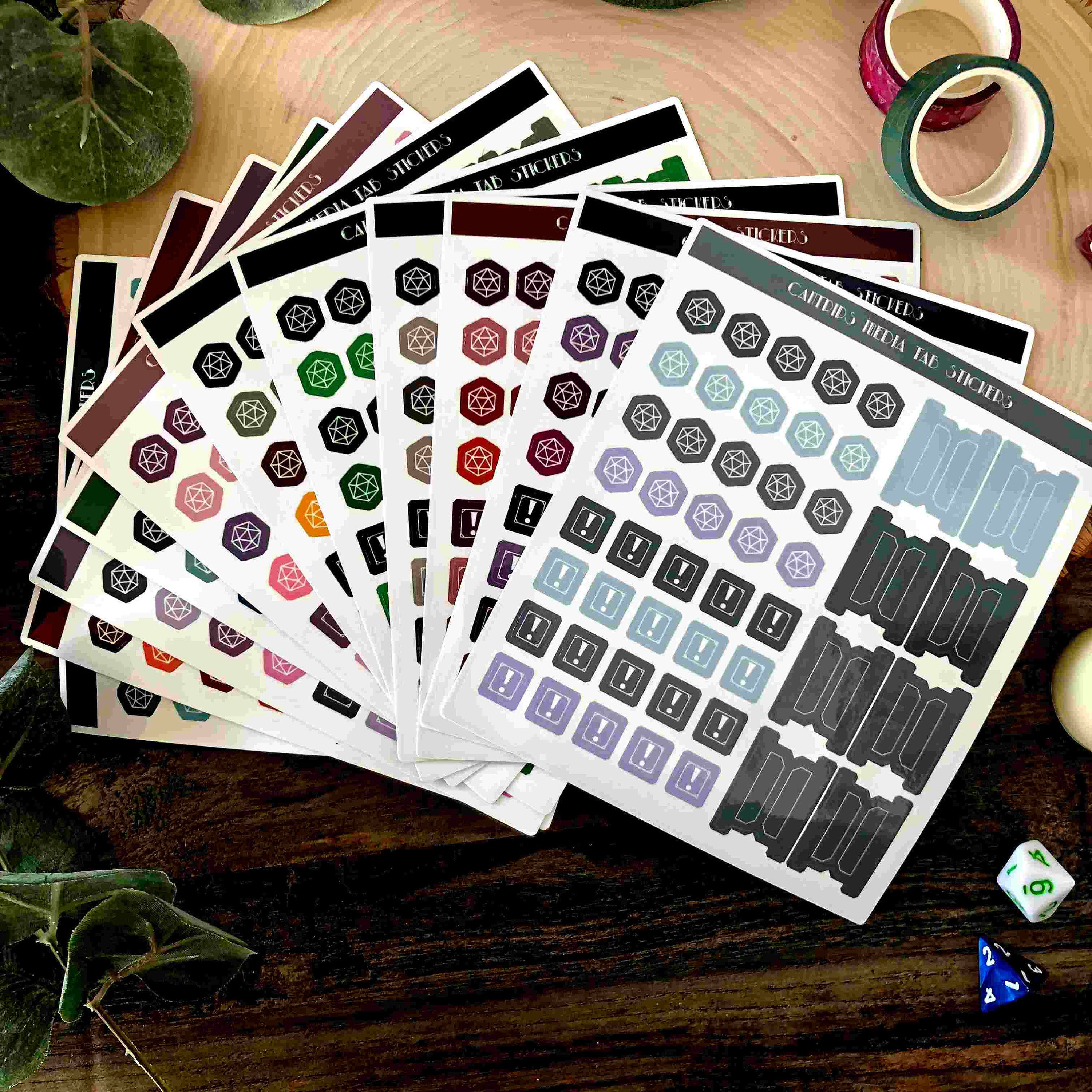 Tab Stickers for DM & Player's Notebooks – Cantrips Media