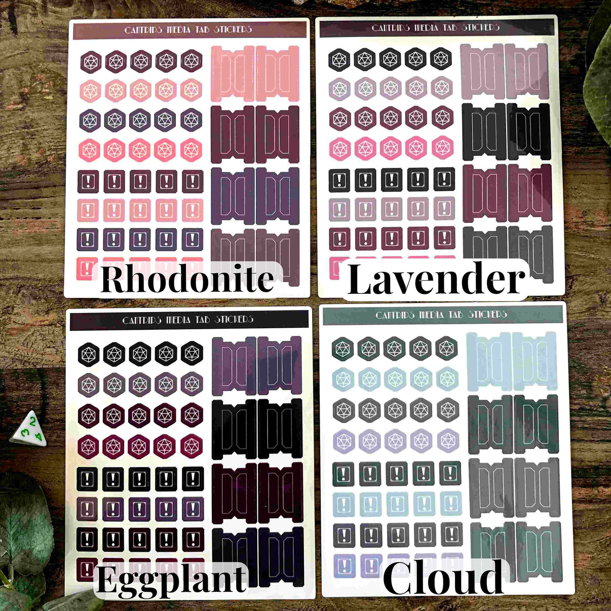 Tab Stickers for DM & Player's Notebooks