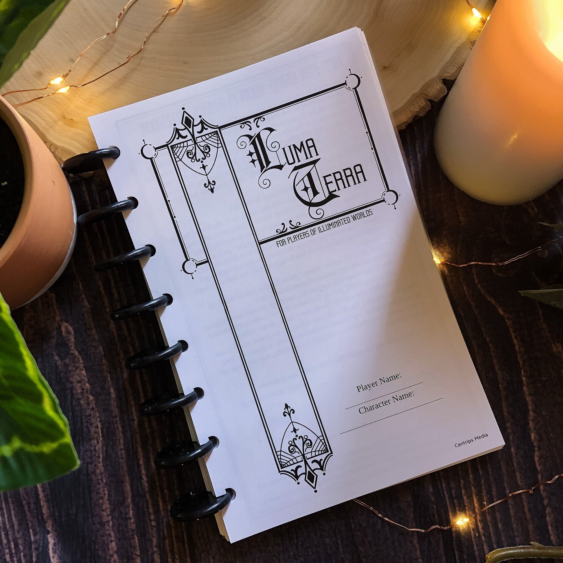 Luma Terra - Character Notebook for Candela Obscura and Illuminated Worlds