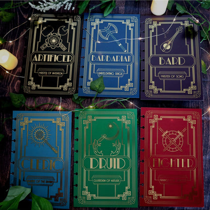 Class Front Covers For Player&#39;s Notebooks