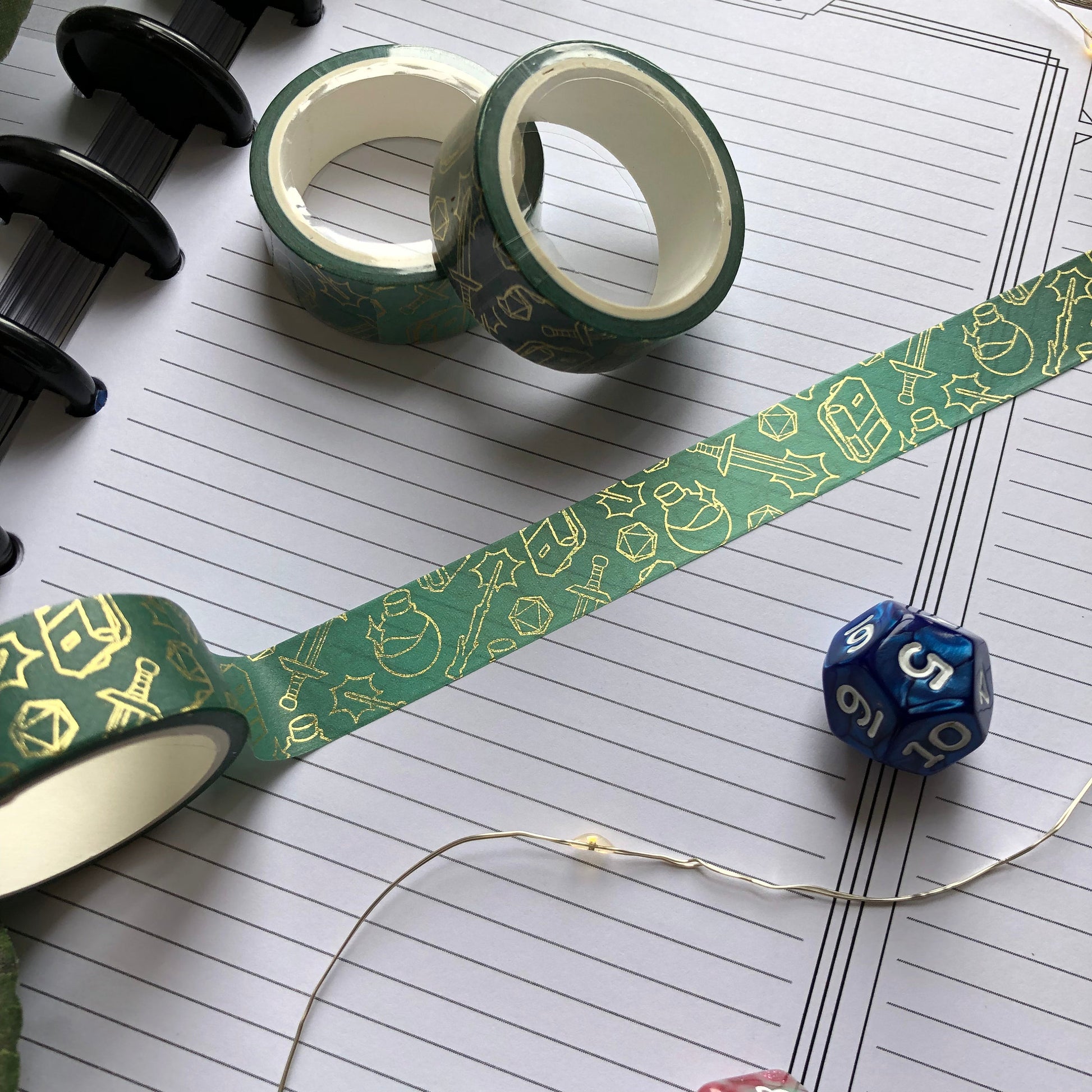 Adventuring Gear - Gold Foil Washi Tape