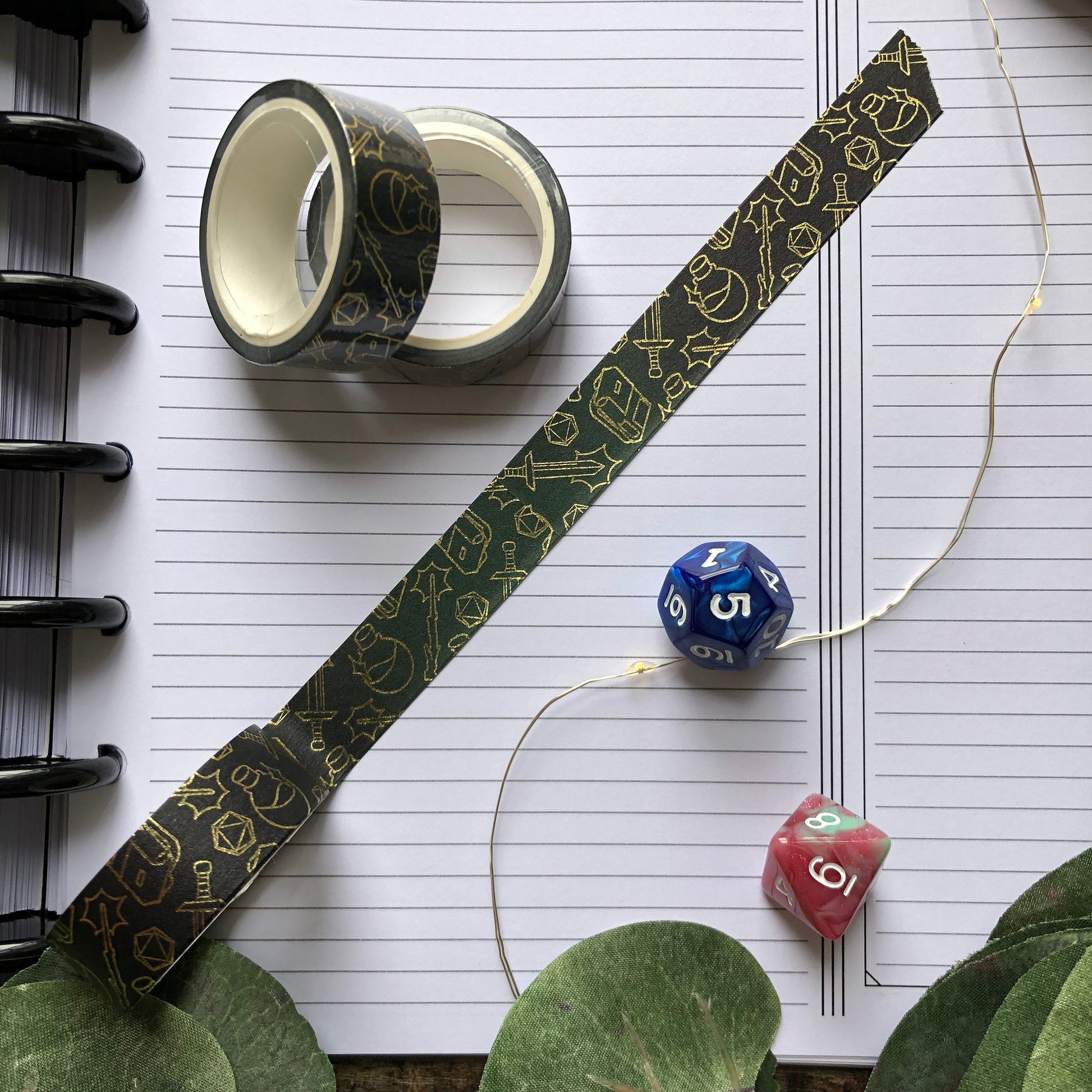 Adventuring Gear - Gold Foil Washi Tape