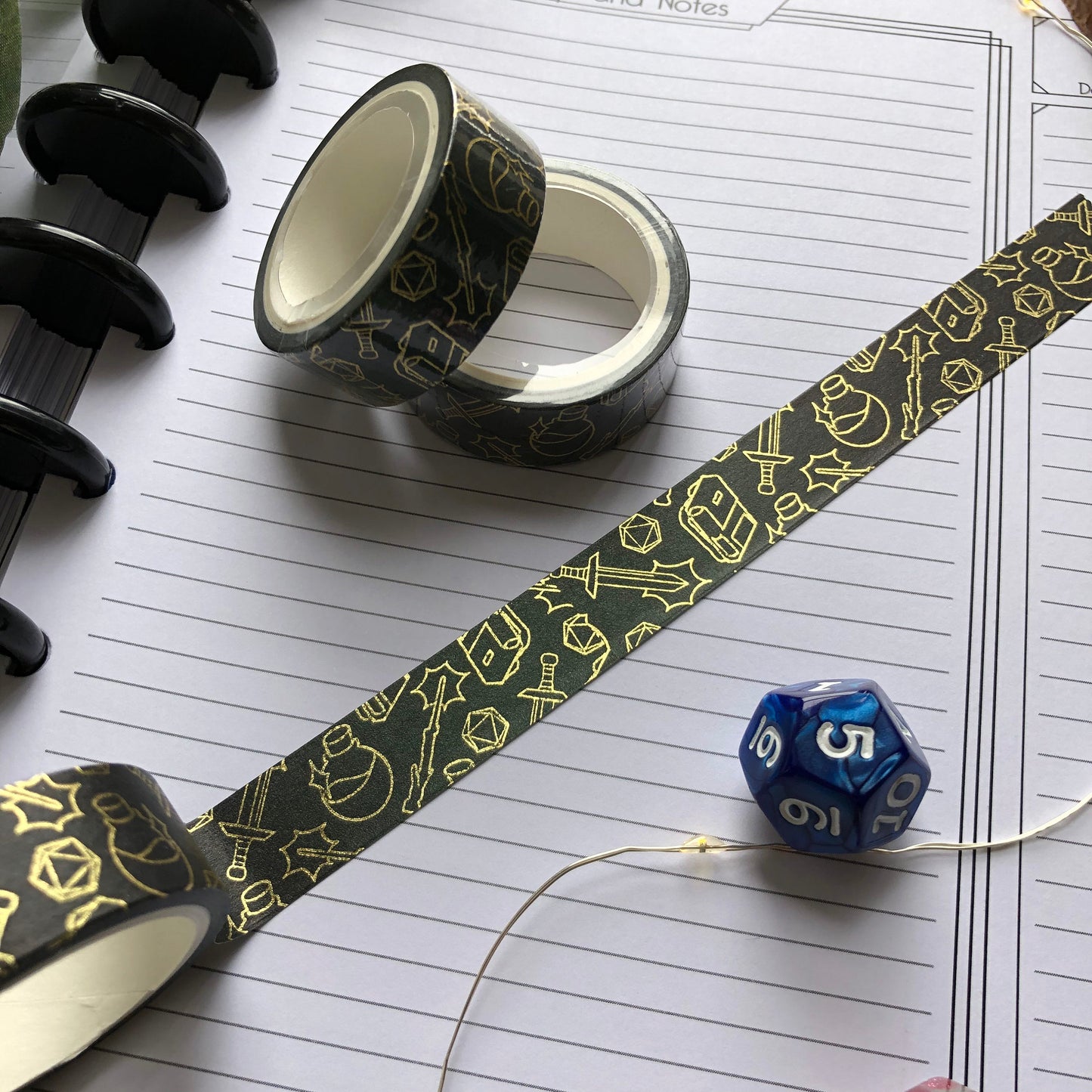 Adventuring Gear - Gold Foil Washi Tape