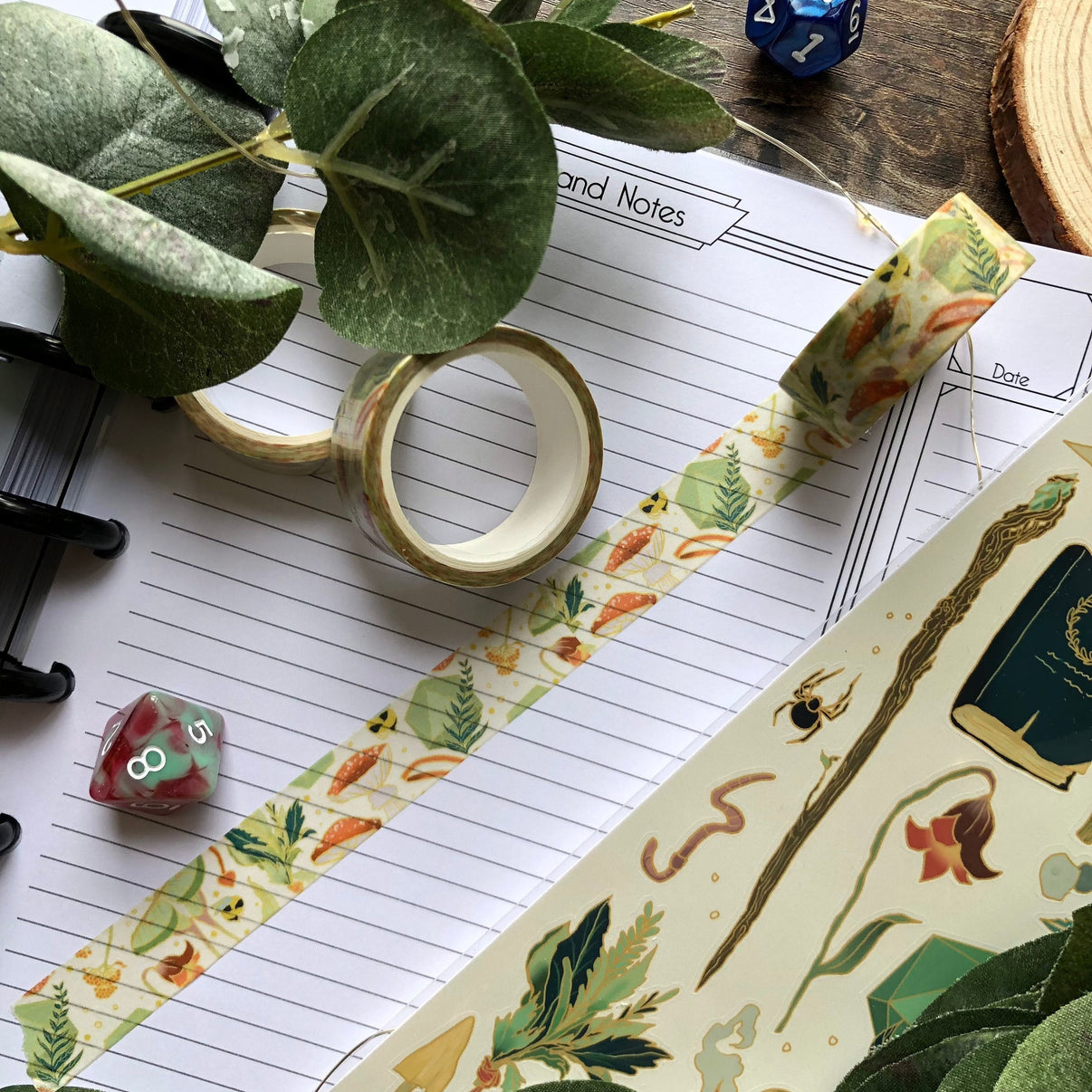 Natural Magic Washi Tape - Druid, Ranger Washi Tape Design