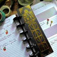 Things Are About To Get Dicey - Bookmark - Gold Foil - For Discbound Notebooks