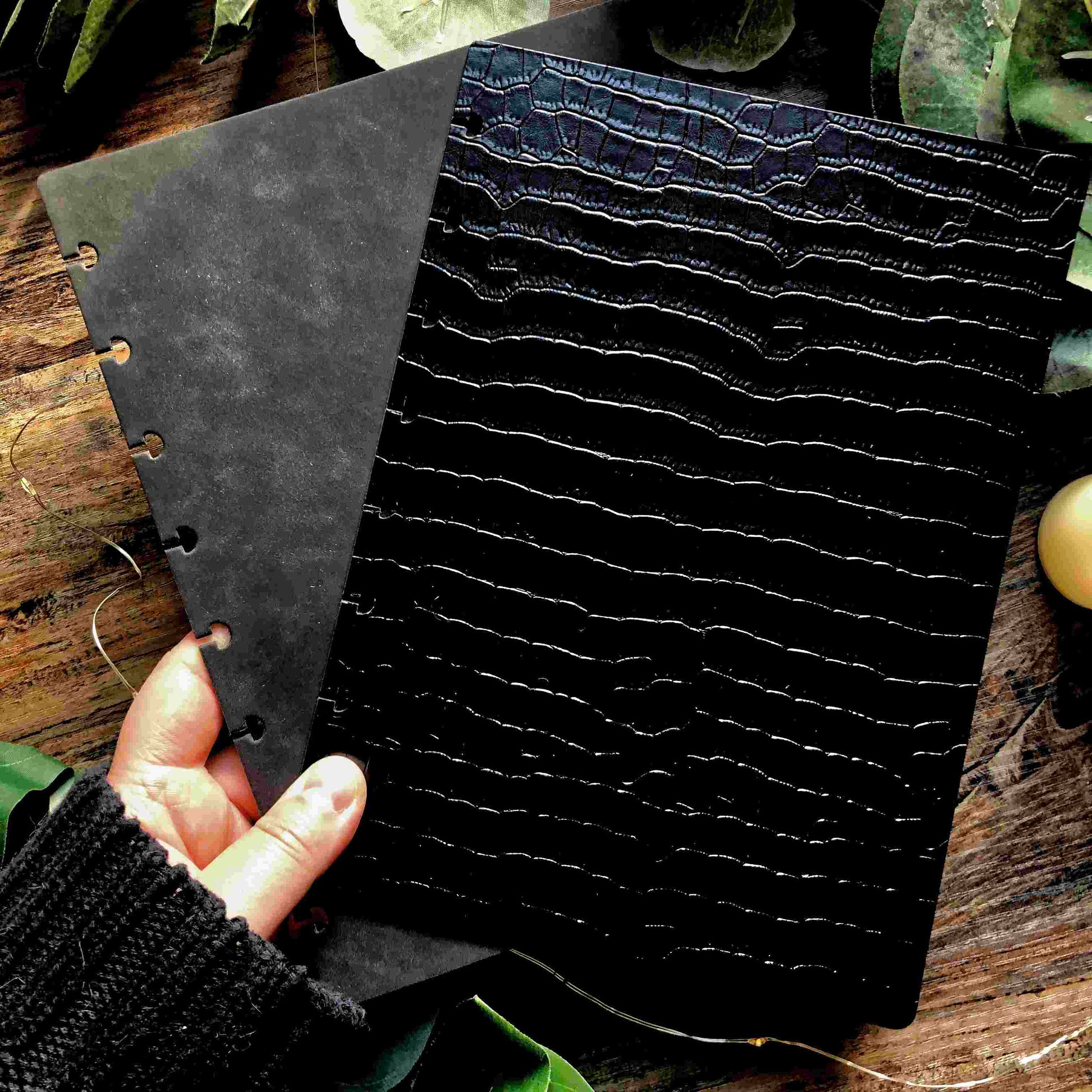 Vegan Leather Discbound Cover | Player's Notebook Size